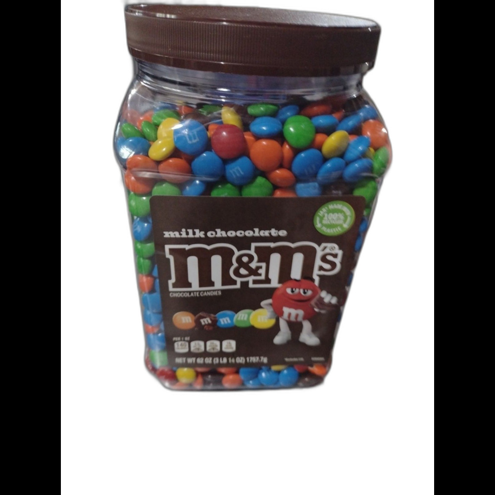 M&M'S Minis Milk Chocolate Candy Bulk Jar, Treats, Resealable, 62 oz.